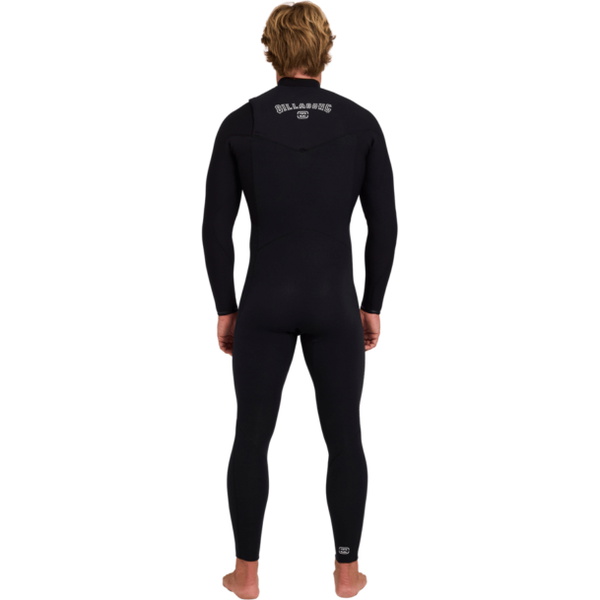 2026 Billabong Mens Furnace Revo 4/3mm Chest Zip Wetsuit ABYW100277 - Black